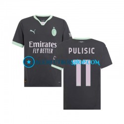 Camiseta de Fútbol AC Milan Pulisic 11 2024-2025 Tercera Equipación Manga Corta Hombre Camiseta de Fútbol AC Milan Pulisic 11 2024-2025 Tercera Equipación Manga Corta Hombre