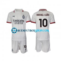 Camiseta de Fútbol AC Milan Rafael Leao 10 2024-2025 Segunda Equipación Manga Corta Niño Camiseta de Fútbol AC Milan Rafael Leao 10 2024-2025 Segunda Equipación Manga Corta Niño