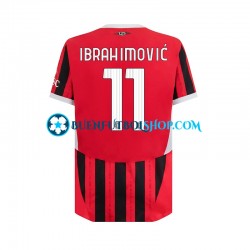Camiseta de Fútbol AC Milan ibrahimovic 11 2024-2025 Primera Equipación Manga Corta Hombre Camiseta de Fútbol AC Milan ibrahimovic 11 2024-2025 Primera Equipación Manga Corta Hombre