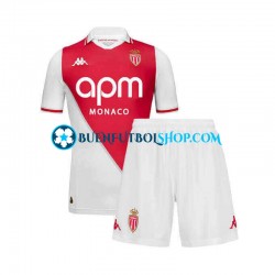 Camiseta de Fútbol AS Monaco 2024-2025 Primera Equipación Manga Corta Niño Camiseta de Fútbol AS Monaco 2024-2025 Primera Equipación Manga Corta Niño