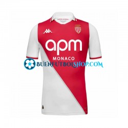 Camiseta de Fútbol AS Monaco 2024-2025 Primera Equipación Manga Corta Hombre Camiseta de Fútbol AS Monaco 2024-2025 Primera Equipación Manga Corta Hombre