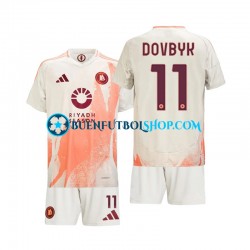 Camiseta de Fútbol AS Roma Artem Dovbyk 11 2024-2025 Segunda Equipación Manga Corta Niño