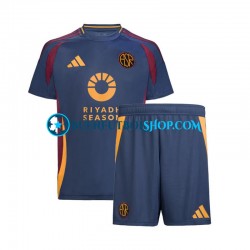 Camiseta de Fútbol AS Roma 2024-2025 Tercera Equipación Manga Corta Niño