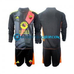 Camiseta de Fútbol AS Roma Portero 2024-2025 Primera Equipación Manga Larga Niño