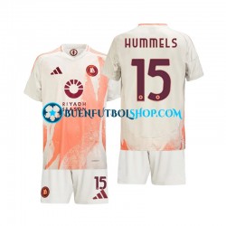 Camiseta de Fútbol AS Roma Mats Hummels 15 2024-2025 Segunda Equipación Manga Corta Niño
