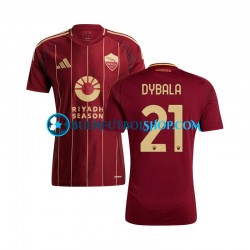 Camiseta de Fútbol AS Roma Paulo Dybala 21 2024-2025 Primera Equipación Manga Corta Hombre Camiseta de Fútbol AS Roma Paulo Dybala 21 2024-2025 Primera Equipación Manga Corta Hombre