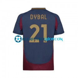 Camiseta de Fútbol AS Roma Paulo Dybala 21 2024-2025 Tercera Equipación Manga Corta Hombre Camiseta de Fútbol AS Roma Paulo Dybala 21 2024-2025 Tercera Equipación Manga Corta Hombre