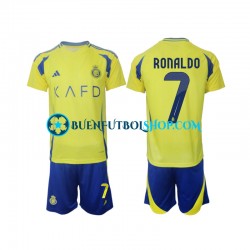 Camiseta de Fútbol Al Nassr Cristiano Ronaldo 7 2024-2025 Primera Equipación Manga Corta Niño