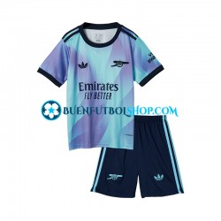 Camiseta de Fútbol Arsenal 2024-2025 Tercera Equipación Manga Corta Niño