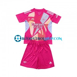 Camiseta de Fútbol Arsenal Portero 2024-2025 Segunda Equipación Manga Corta Niño