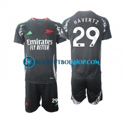 Camiseta de Fútbol Arsenal Havertz 29 2024-2025 Segunda Equipación Manga Corta Niño