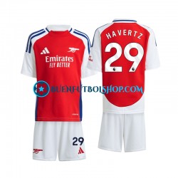 Camiseta de Fútbol Arsenal Havertz 29 2024-2025 Primera Equipación Manga Corta Niño