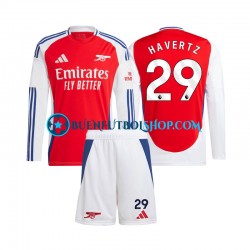 Camiseta de Fútbol Arsenal Kai Havertz 29 2024-2025 Primera Equipación Manga Larga Niño