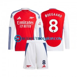 Camiseta de Fútbol Arsenal Martin Odegaard 8 2024-2025 Primera Equipación Manga Larga Niño