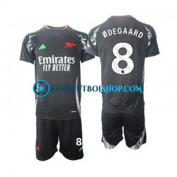 Camiseta de Fútbol Arsenal Odegaard 8 2024-2025 Segunda Equipación Manga Corta Niño