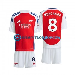 Camiseta de Fútbol Arsenal Odegaard 8 2024-2025 Primera Equipación Manga Corta Niño