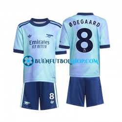Camiseta de Fútbol Arsenal Odegaard 8 2024-2025 Tercera Equipación Manga Corta Niño