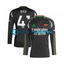 Camiseta de Fútbol Arsenal Rice 41 2024-2025 Segunda Equipación Manga Larga Hombre