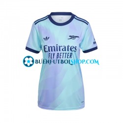 Camiseta de Fútbol Arsenal 2024-2025 Tercera Equipación Manga Corta para Mujer
