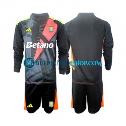 Camiseta de Fútbol Aston Villa Portero 2024-2025 Primera Equipación Manga Larga Niño