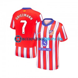 Camiseta de Fútbol Atlético Madrid Antoine Griezmann 7 2024-2025 Primera Equipación Manga Corta Hombre