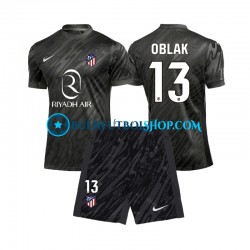Camiseta de Fútbol Atlético Madrid Portero Jan Oblak 13 2024-2025 Primera Equipación Manga Corta Niño