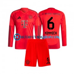 Camiseta de Fútbol Bayern de Múnich Joshua Kimmich 6 2024-2025 Primera Equipación Manga Larga Niño