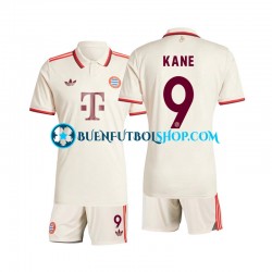 Camiseta de Fútbol Bayern de Múnich Kane 9 2024-2025 Tercera Equipación Manga Corta Niño