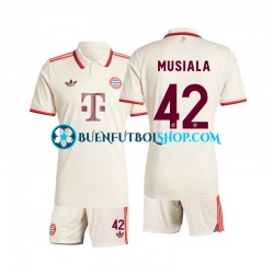 Camiseta de Fútbol Bayern de Múnich Musiala 42 2024-2025 Tercera Equipación Manga Corta Niño