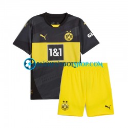 Camiseta de Fútbol Borussia Dortmund 2024-2025 Segunda Equipación Manga Corta Niño