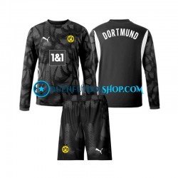 Camiseta de Fútbol Borussia Dortmund Portero 2024-2025 Cuarta Equipación Manga Larga Niño