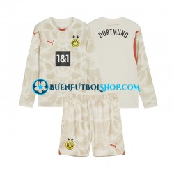 Camiseta de Fútbol Borussia Dortmund Portero 2024-2025 Primera Equipación Manga Larga Niño