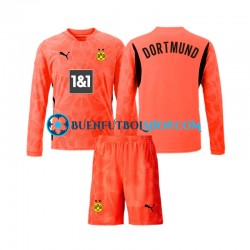 Camiseta de Fútbol Borussia Dortmund Portero 2024-2025 Tercera Equipación Manga Larga Niño
