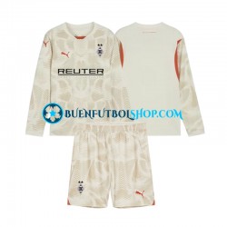 Camiseta de Fútbol Borussia Mönchengladbach Portero 2024-2025 Primera Equipación Manga Larga Niño