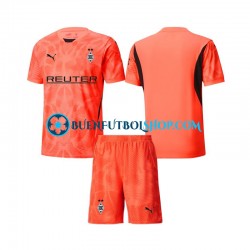 Camiseta de Fútbol Borussia Mönchengladbach Portero 2024-2025 Tercera Equipación Manga Corta Niño