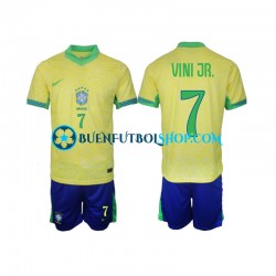 Camiseta de Fútbol Brasil VINI JR 7 2024 Primera Equipación Manga Corta Niño Camiseta de Fútbol Brasil VINI JR 7 2024 Primera Equipación Manga Corta Niño