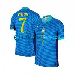 Camiseta de Fútbol Brasil Vinicius Junior 7 2024 Segunda Equipación Manga Corta Hombre Camiseta de Fútbol Brasil Vinicius Junior 7 2024 Segunda Equipación Manga Corta Hombre