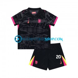 Camiseta de Fútbol Chelsea Cole Palmer 20 2024-2025 Tercera Equipación Manga Corta Niño