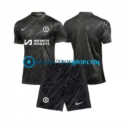 Camiseta de Fútbol Chelsea Portero 2024-2025 Segunda Equipación Manga Corta Niño