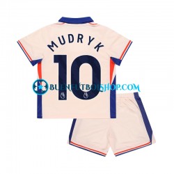 Camiseta de Fútbol Chelsea Mychajlo Mudryk 10 2024-2025 Segunda Equipación Manga Corta Niño