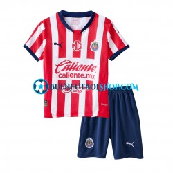 Camiseta de Fútbol Deportivo Guadalajara 2024-2025 Primera Equipación Manga Corta Niño Camiseta de Fútbol Deportivo Guadalajara 2024-2025 Primera Equipación Manga Corta Niño