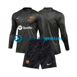 Camiseta de Fútbol FC Barcelona Portero 2024-2025 Tercera Equipación Manga Larga Niño