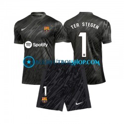 Camiseta de Fútbol FC Barcelona Portero Ter Stegen 1 2024-2025 Tercera Equipación Manga Corta Niño