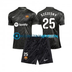 Camiseta de Fútbol FC Barcelona Portero Wojciech Szczesny 25 2024-2025 Segunda Equipación Manga Corta Niño