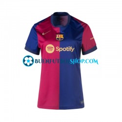 Camiseta de Fútbol FC Barcelona 2024-2025 Primera Equipación Manga Corta para Mujer