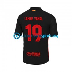 Camiseta de Fútbol FC Barcelona LAMINE YAMAL 19 UCL Font 2024-2025 Segunda Equipación Manga Corta Hombre