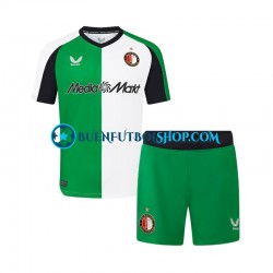 Camiseta de Fútbol Feyenoord Rotterdam 2024-2025 Tercera Equipación Manga Corta Niño