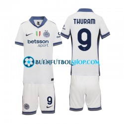 Camiseta de Fútbol Inter Milan Marcus Thuram 9 2024-2025 Segunda Equipación Manga Corta Niño Camiseta de Fútbol Inter Milan Marcus Thuram 9 2024-2025 Segunda Equipación Manga Corta Niño