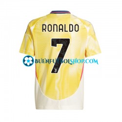 Camiseta de Fútbol Juventus Cristiano Ronaldo 7 2024-2025 Segunda Equipación Manga Corta Hombre