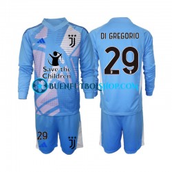 Camiseta de Fútbol Juventus Portero Michele Di Gregorio 29 2024-2025 Cuarta Equipación Manga Larga Niño